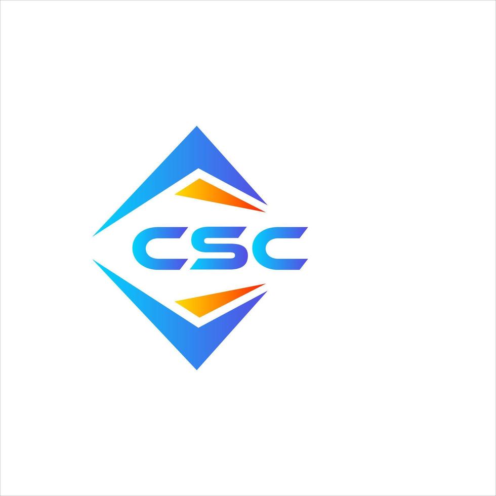 CSC abstract technology logo design on white background. CSC creative initials letter logo concept. vector