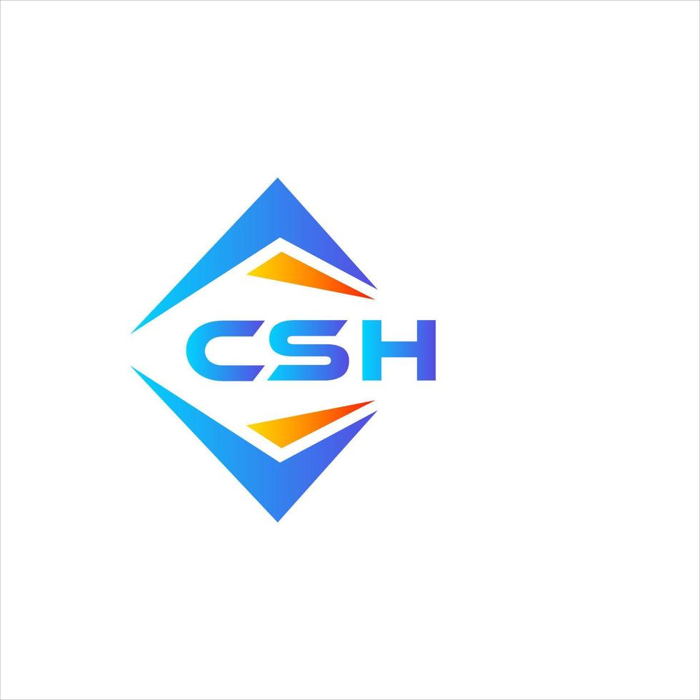 CSH abstract technology logo design on white background. CSH creative initials letter logo concept. vector