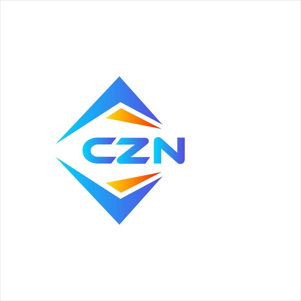 CZN abstract technology logo design on white background. CZN creative initials letter logo concept. vector