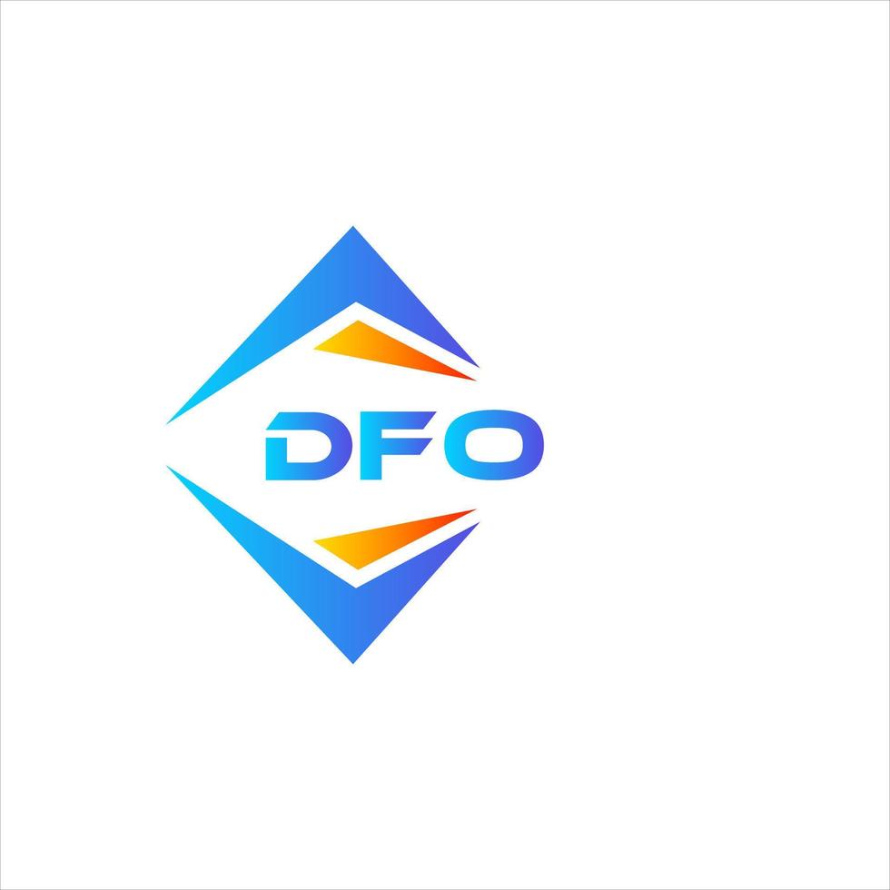 DFO abstract technology logo design on white background. DFO creative initials letter logo concept. vector