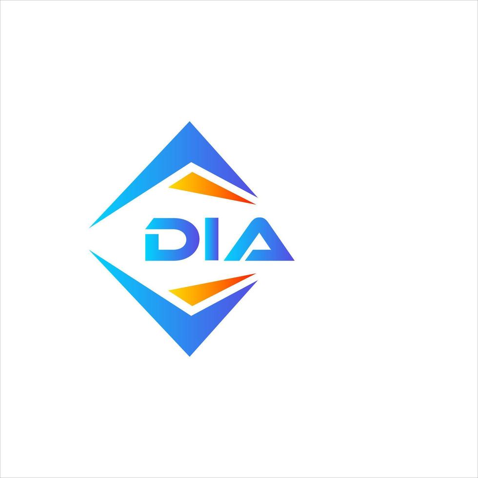DIA abstract technology logo design on white background. DIA creative initials letter logo concept. vector