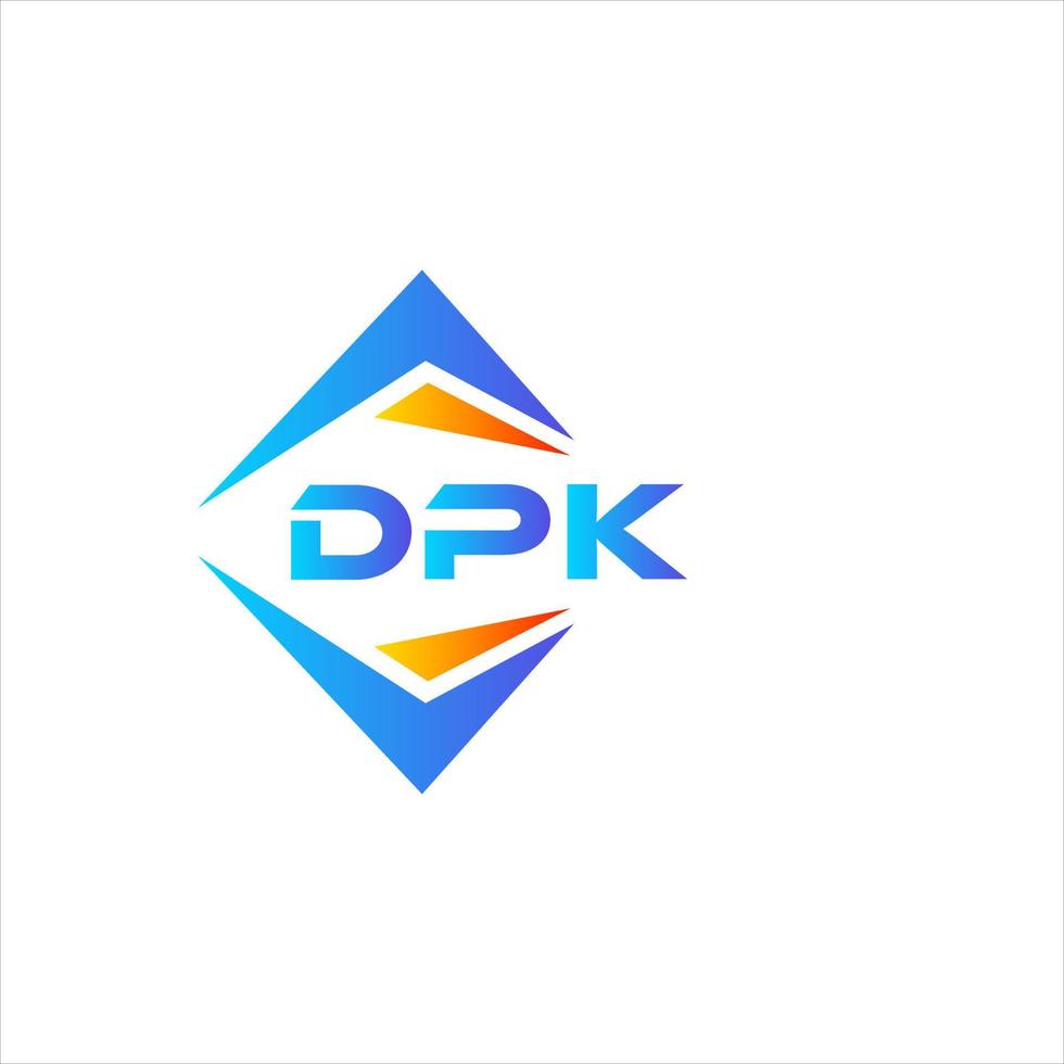 dpk resumen tecnología logo diseño en blanco antecedentes. dpk creativo iniciales letra logo concepto. vector