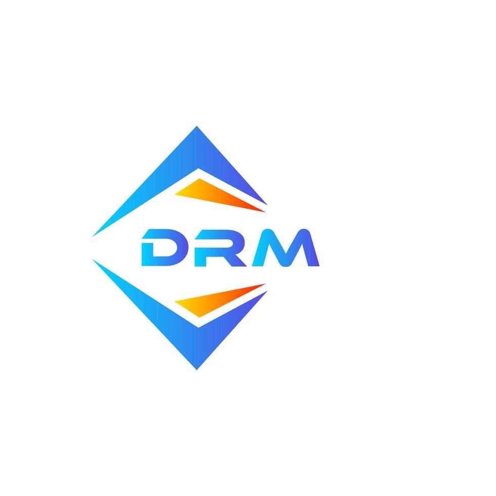 drm resumen tecnología logo diseño en blanco antecedentes. drm creativo iniciales letra logo concepto. vector