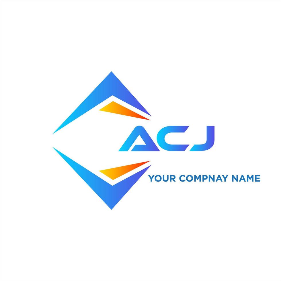 ACJ abstract technology logo design on white background. ACJ creative initials letter logo concept. vector