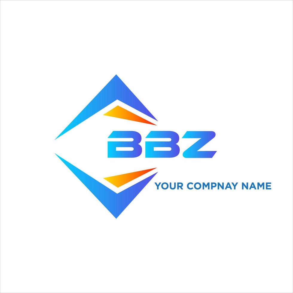 BBZ abstract technology logo design on white background. BBZ creative initials letter logo concept. vector