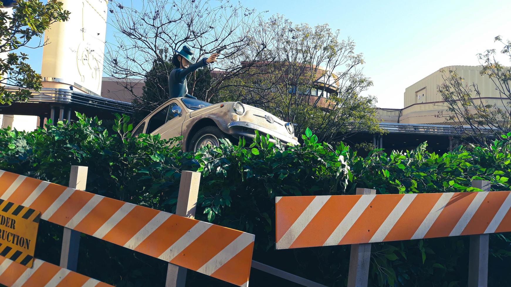 Osaka, Japan on April 10, 2019. Universal Cool Japan in 2019 featured an event called Lupine the Third Car Chase XR Ride photo