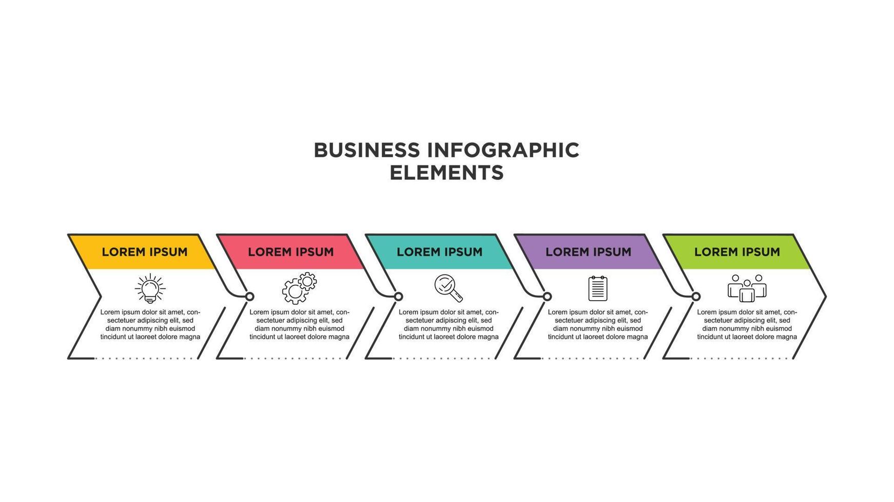 Infographics for business concept with icons and 5 options or steps. For content, diagram, flowchart, steps, parts, timeline infographics, workflow, chart. vector
