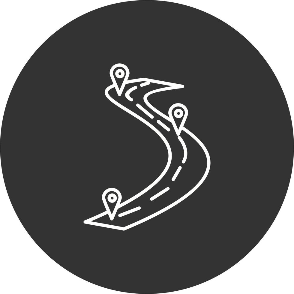Road map Vector Icon