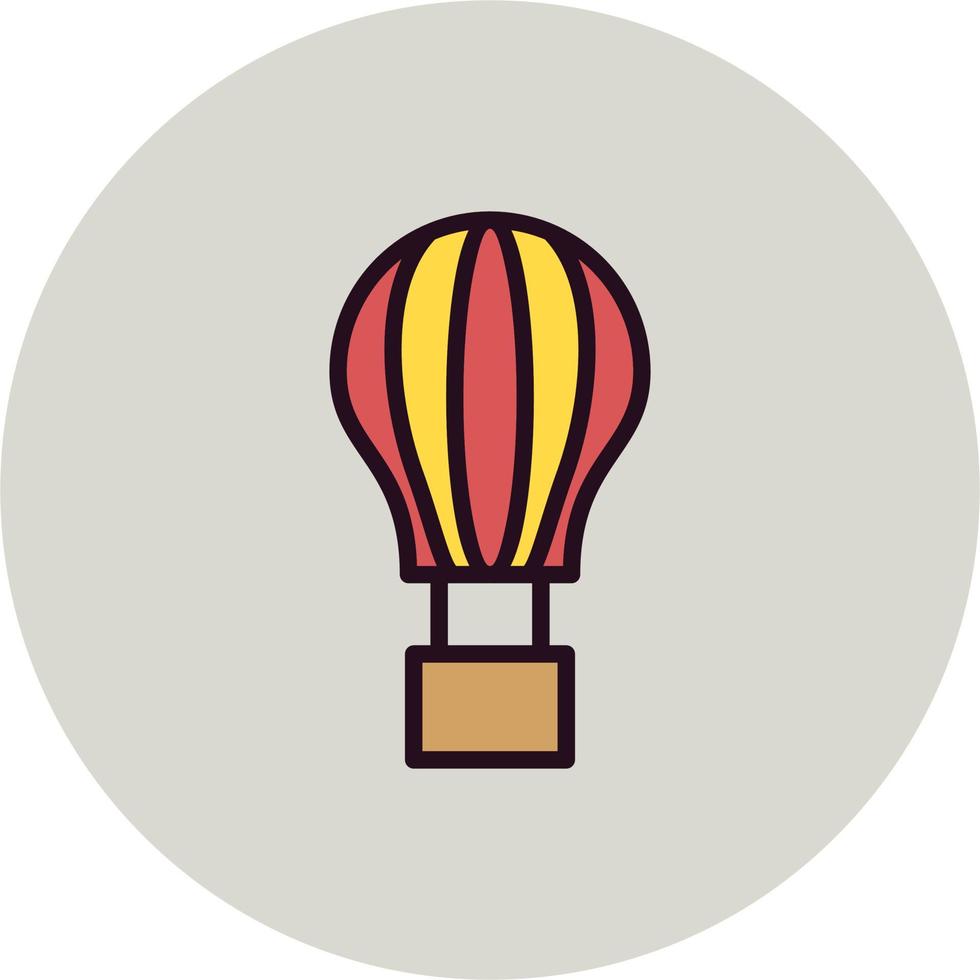 Hot Air Balloon Vector Icon