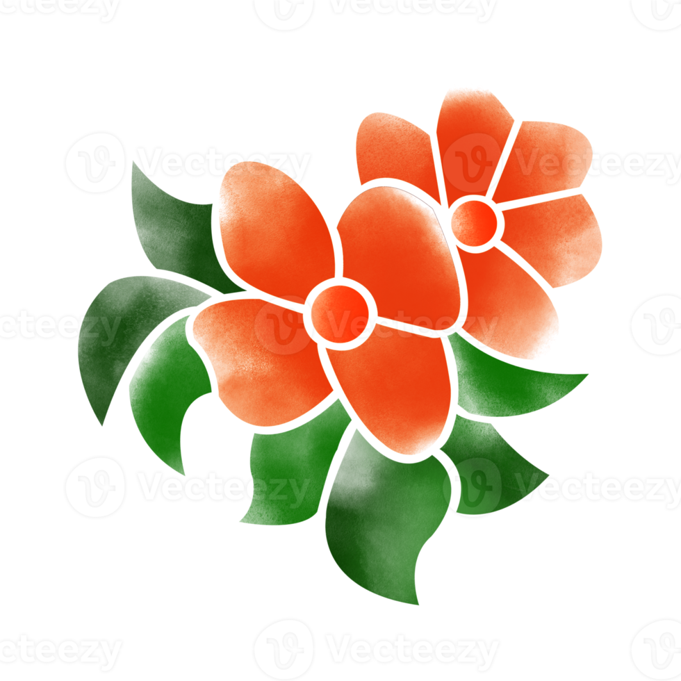 digitale acquerello fiore e le foglie design. alto qualità png formato dimensione 5000 X 5000 px. può essere Usato Questo grafico per qualunque genere di progetto piace confezione, Stazionario, tazze, magliette qualunque cosa voi volere.