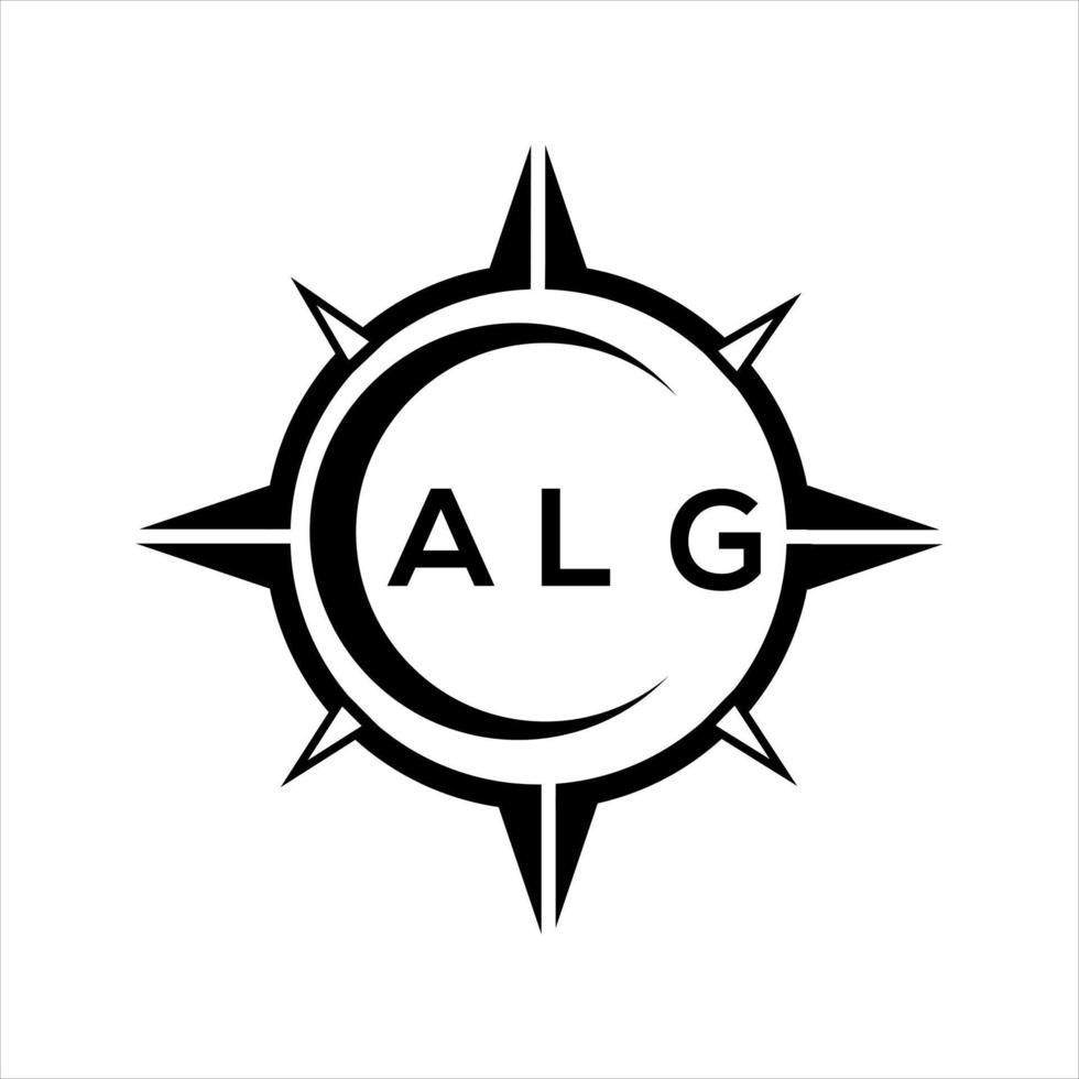 alg resumen monograma proteger logo diseño en blanco antecedentes. alg creativo iniciales letra logo. vector