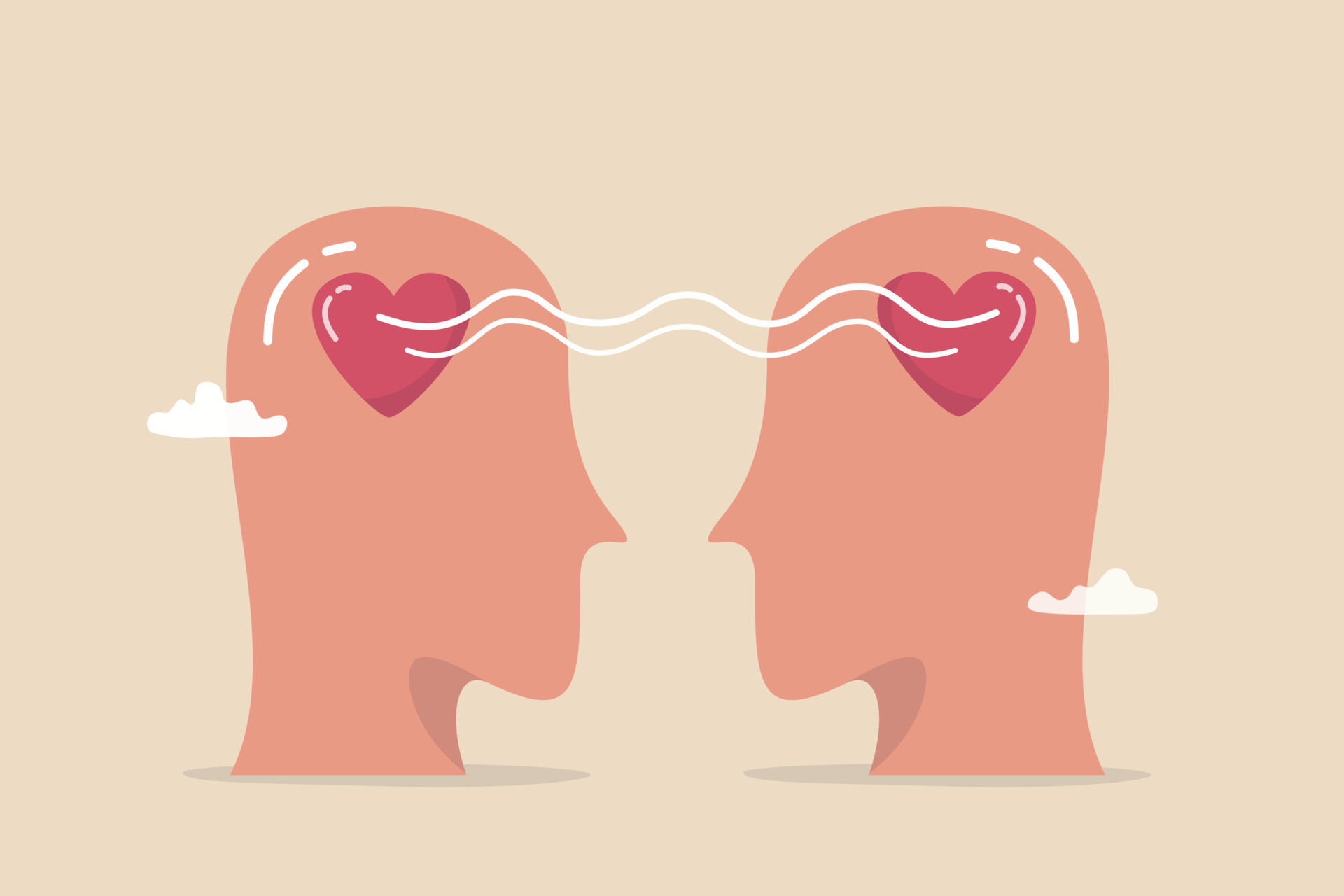 Empathy sympathy caring or share feeling to support other