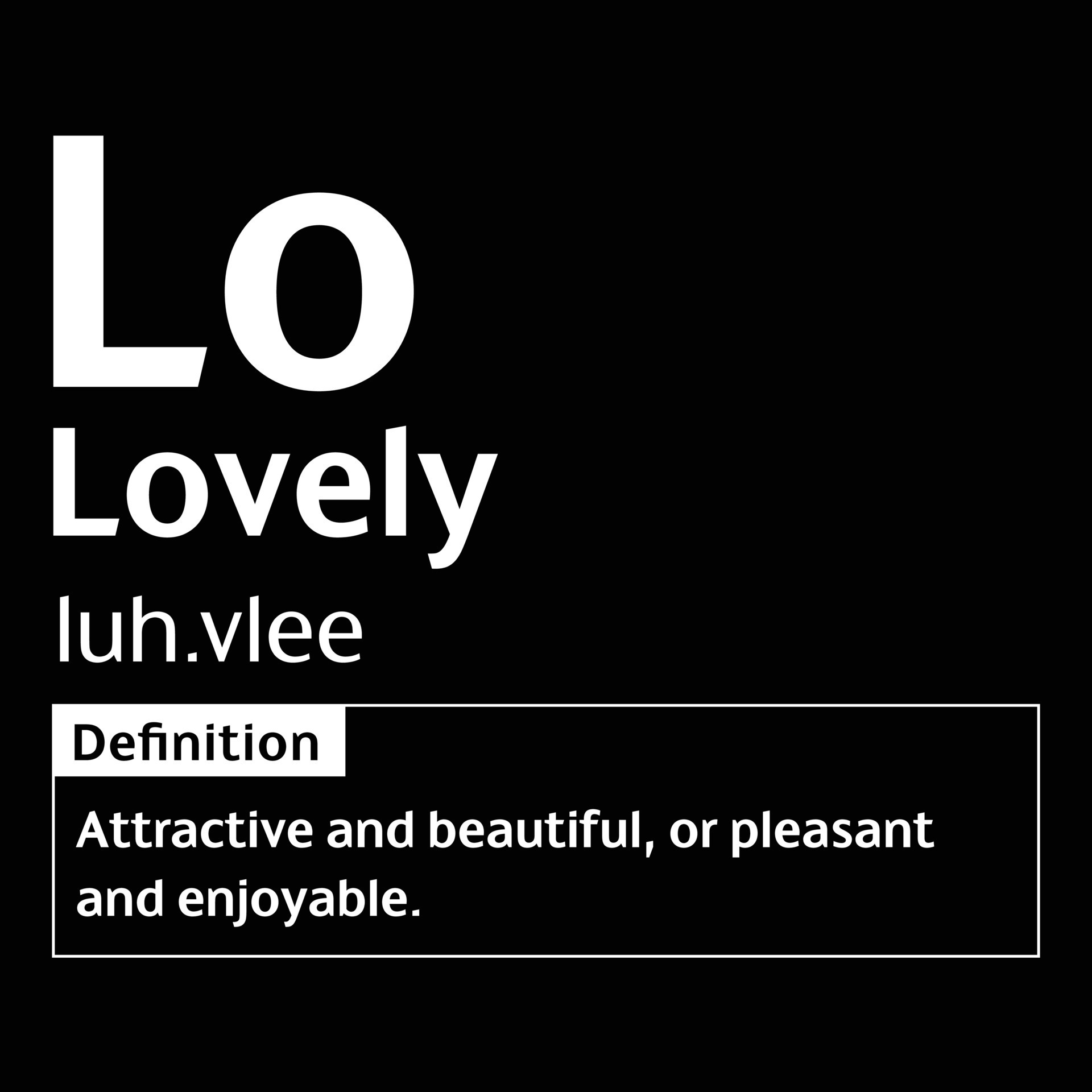 Lovely English Word definition digital print design for tshirts and