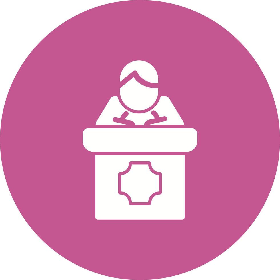 Public Speaking Vector Icon