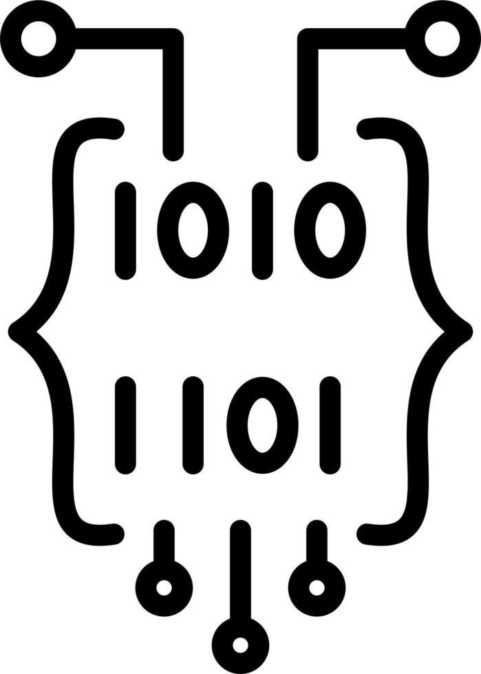 Binary Code Vector Icon