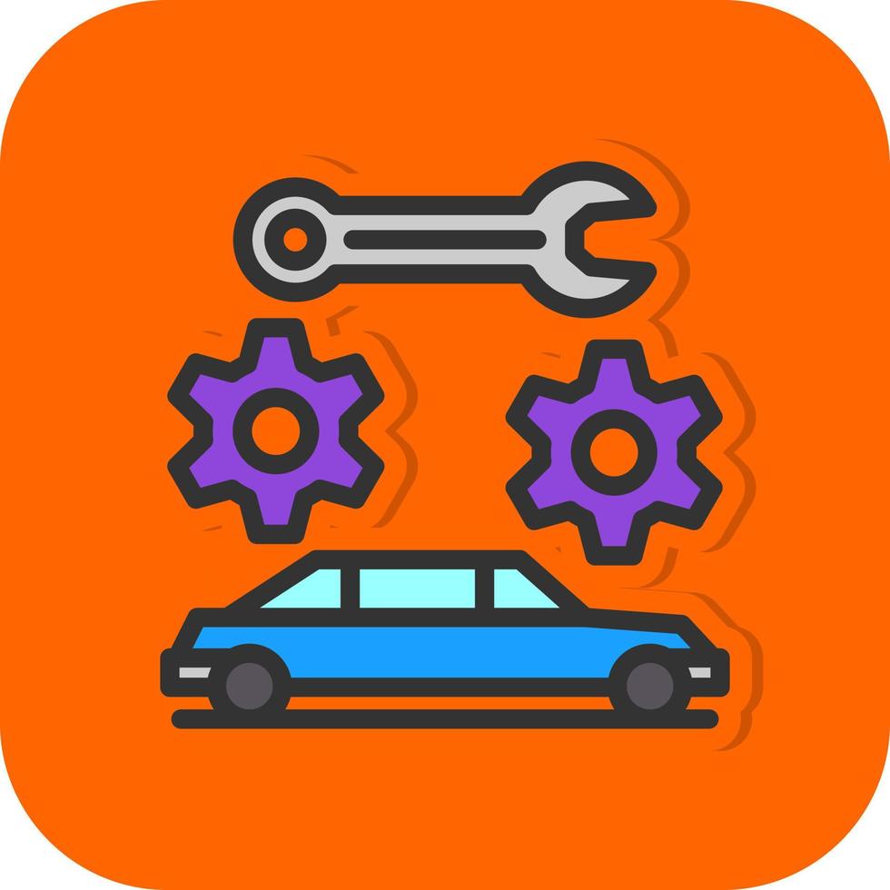 Car Maintenance Vector Icon Design