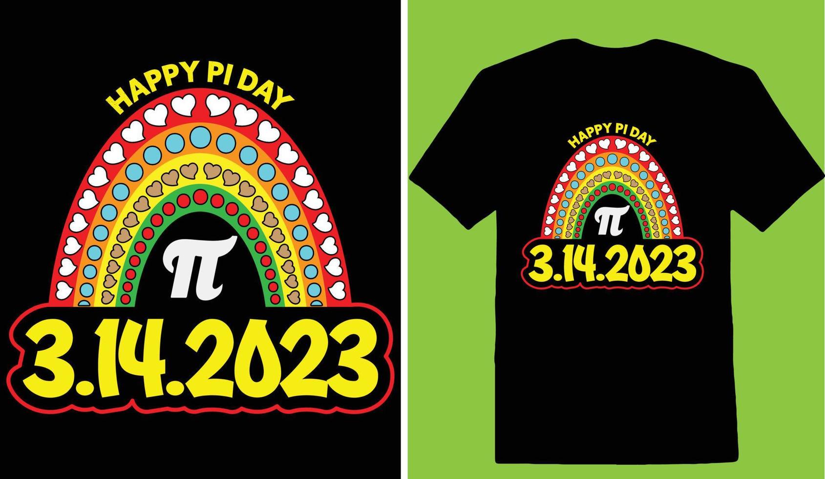 contento Pi día 3.14.2023 03 camiseta vector