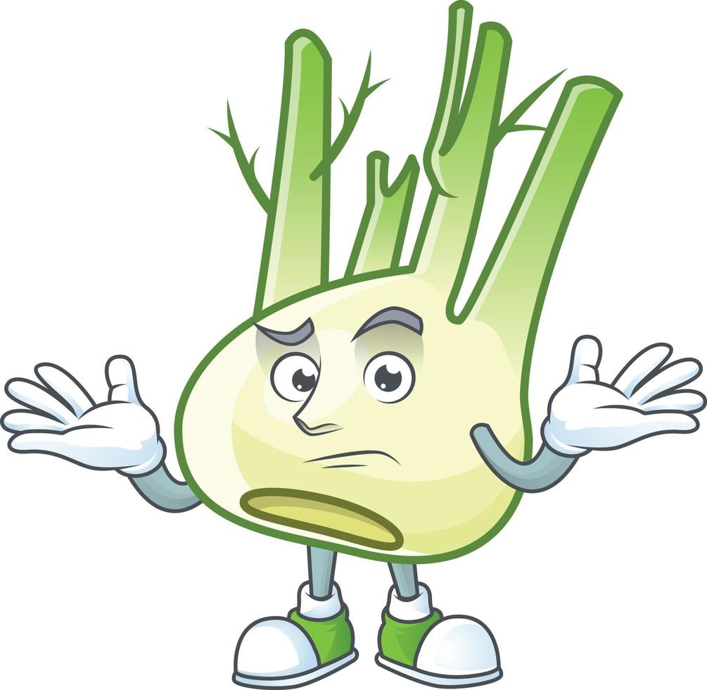 Fennel cartoon character vector