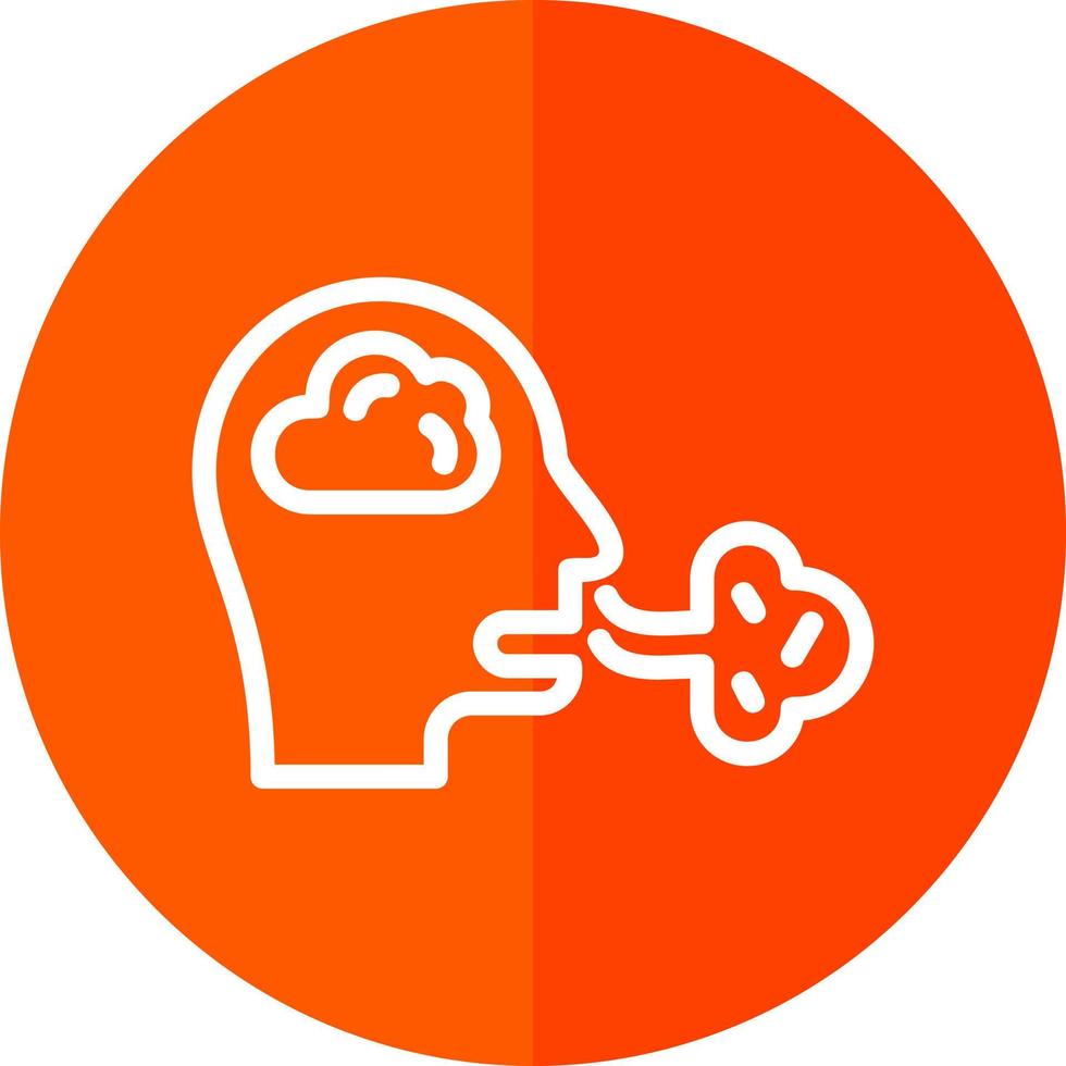 Inhale Vector Icon Design
