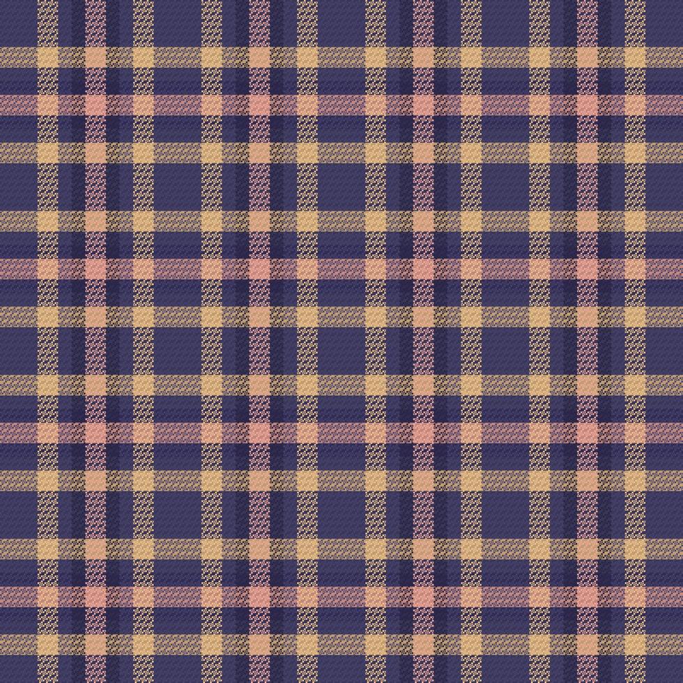 Tartan Plaid With Night Color Pattern. vector