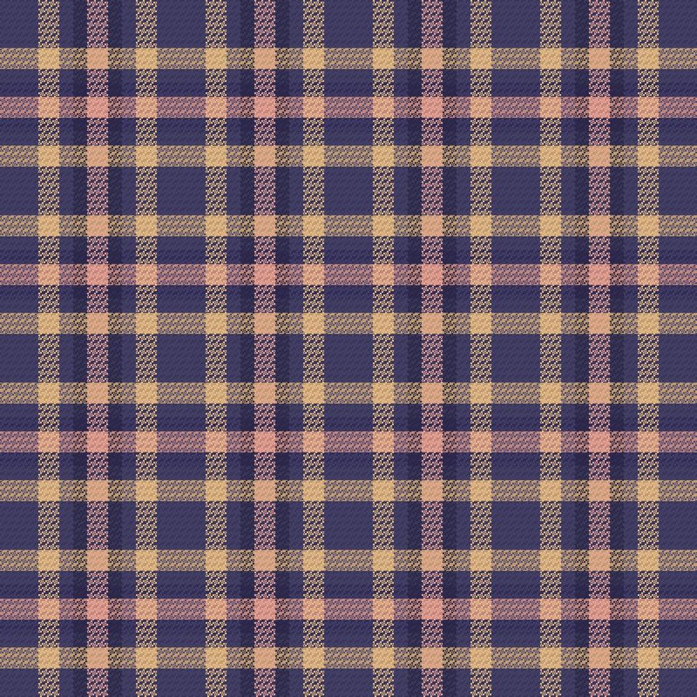 Tartan Plaid With Night Color Pattern. vector