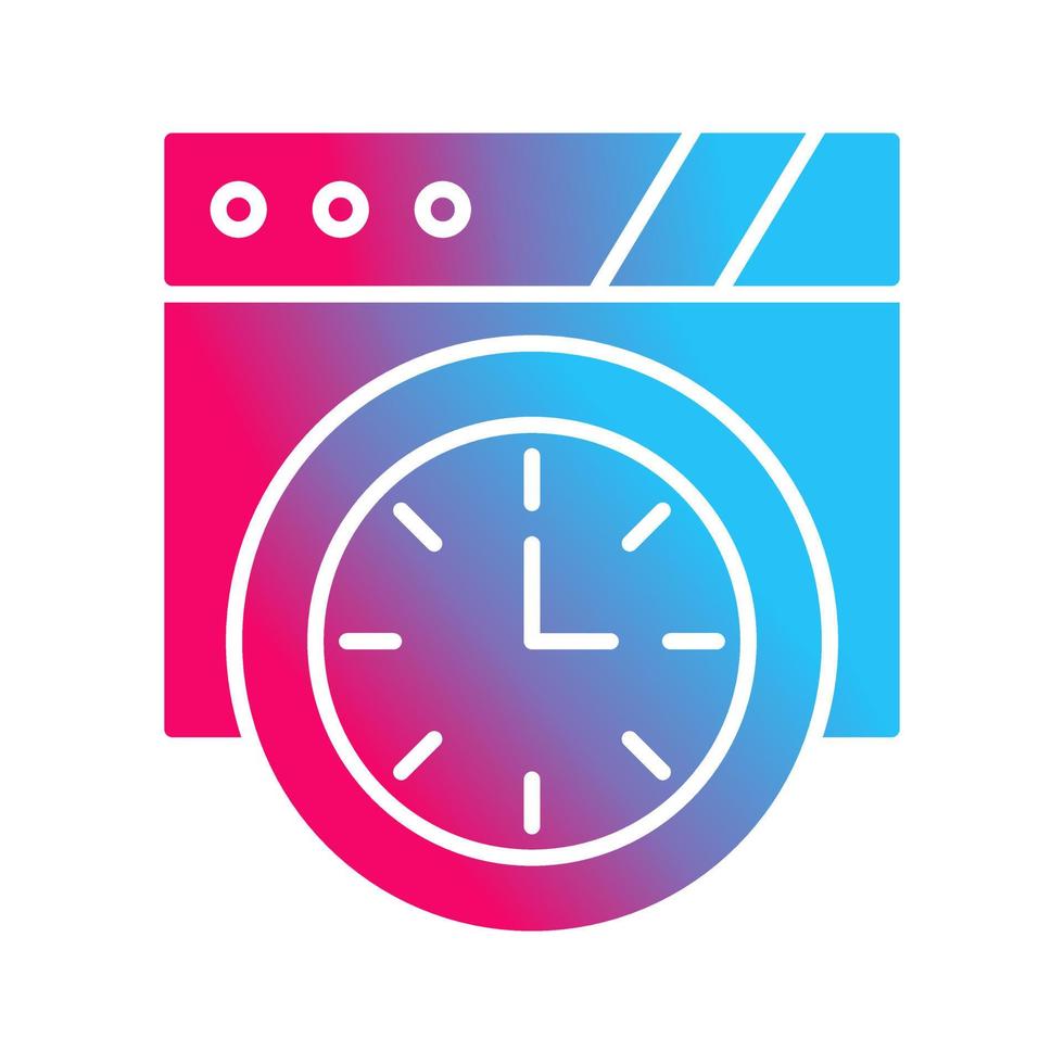 icono de vector de reloj de pared