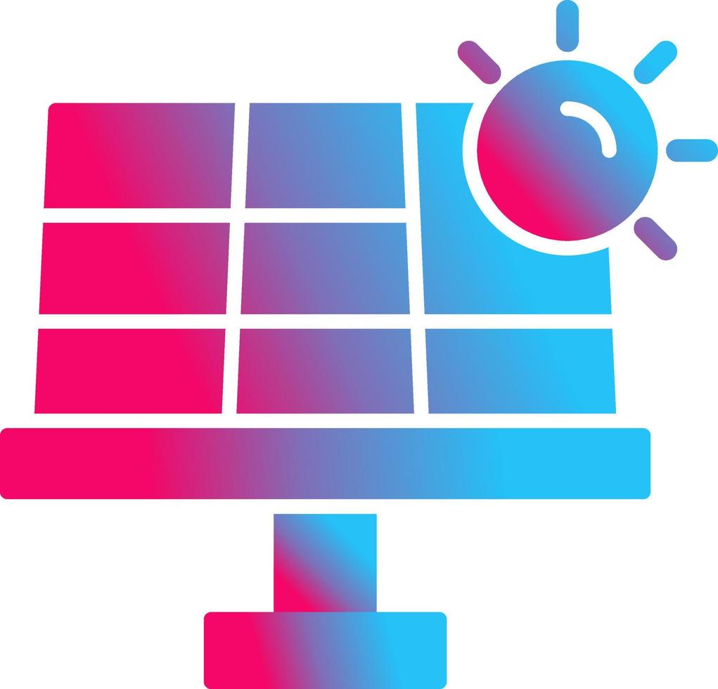 icono de vector de energía solar