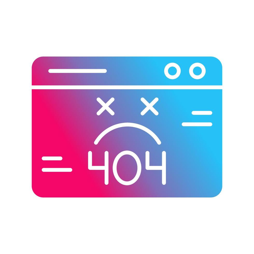 404 Error Vector Icon