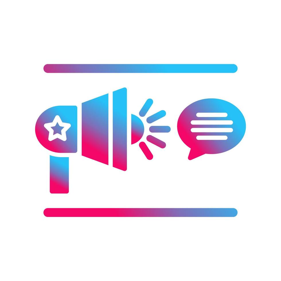 Freedom Of Speech Vector Icon