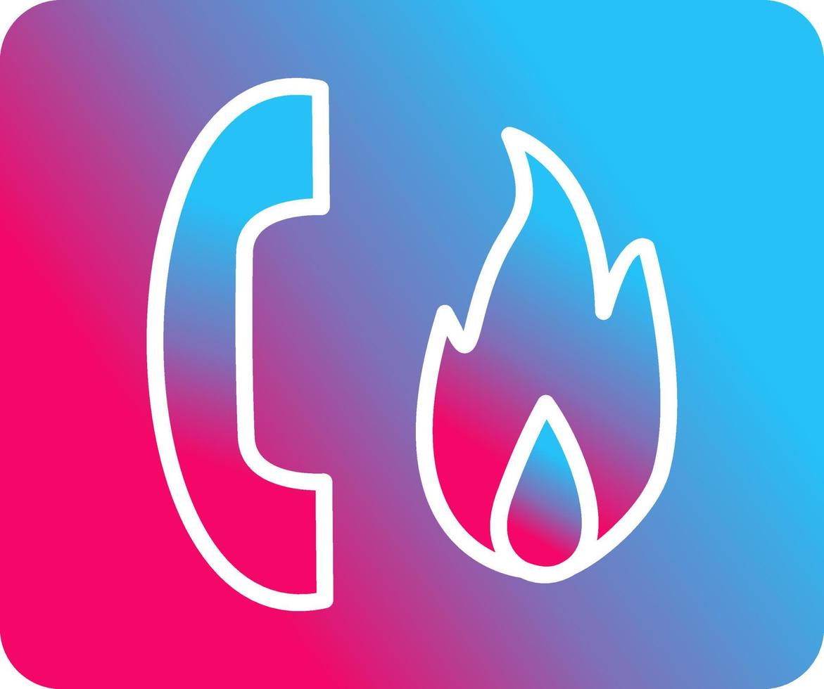 Unique Fire Emergency Vector Icon