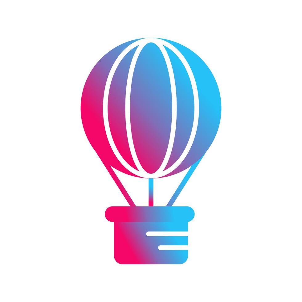 Hot Air Balloon Vector Icon