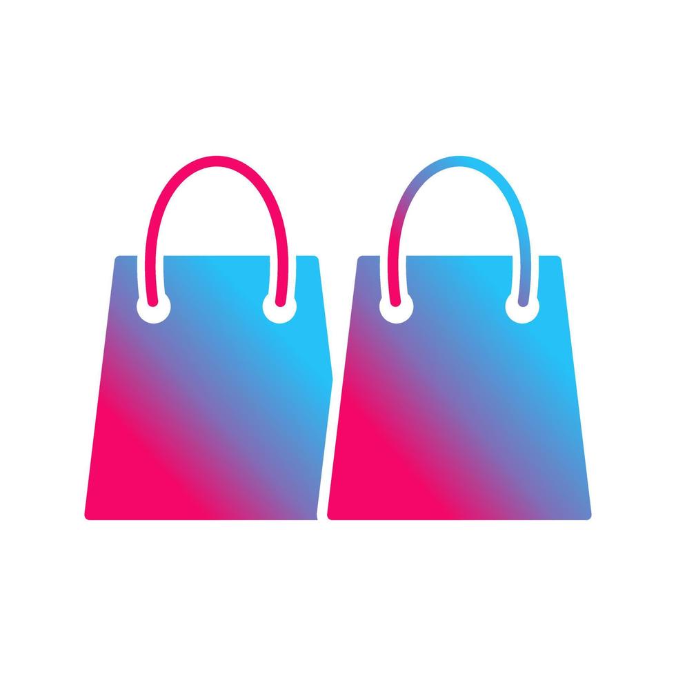 Unique Shopping Bags Vector Icon