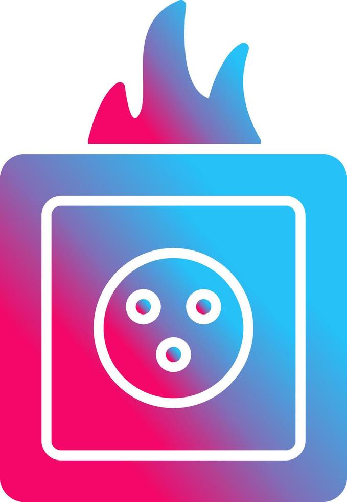 Unique Fire in Socket Vector Icon