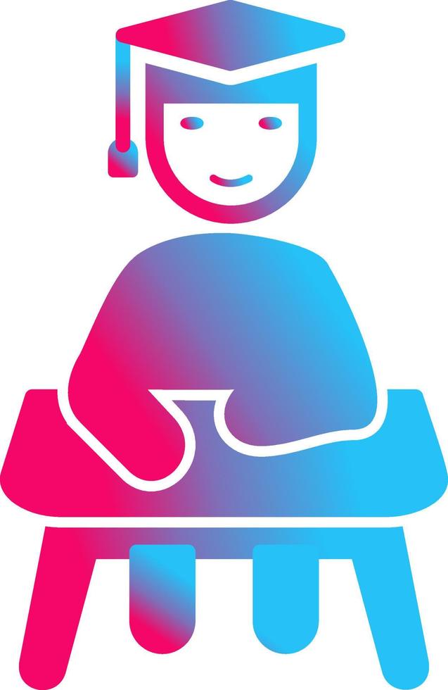 Unique Studying on Desk Vector Icon