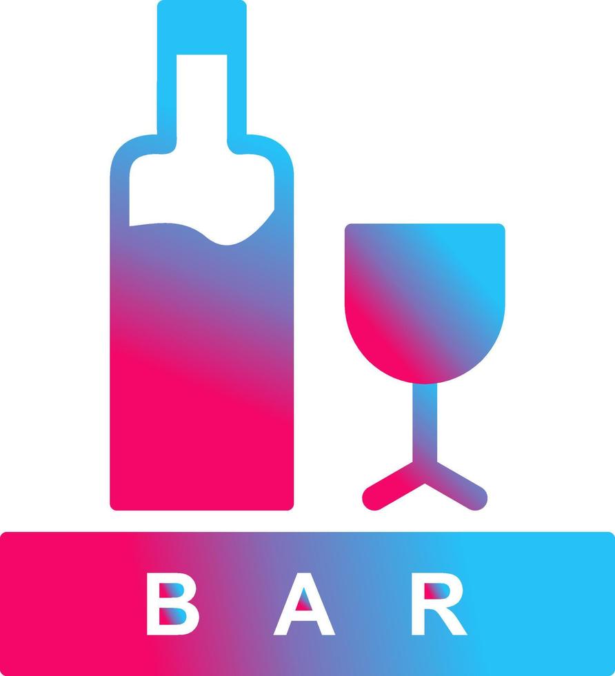Unique Bar Sign Vector Icon