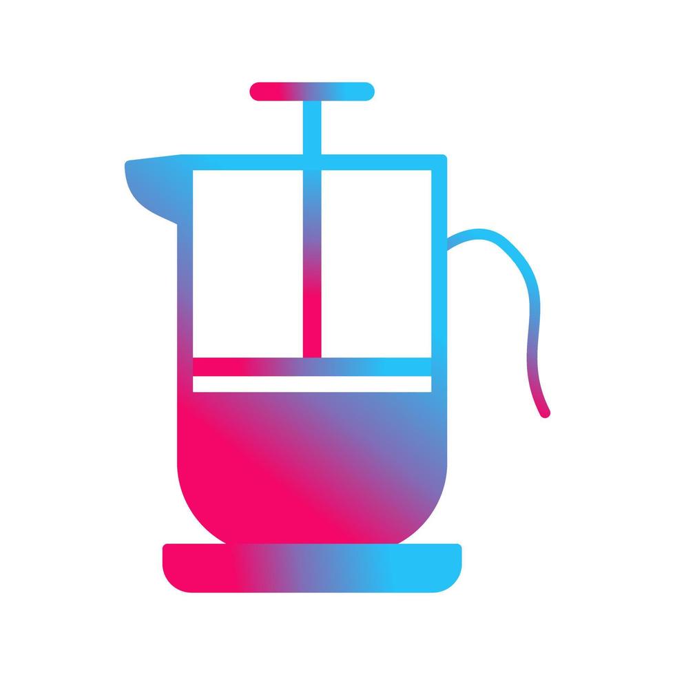 French Press Vector Icon