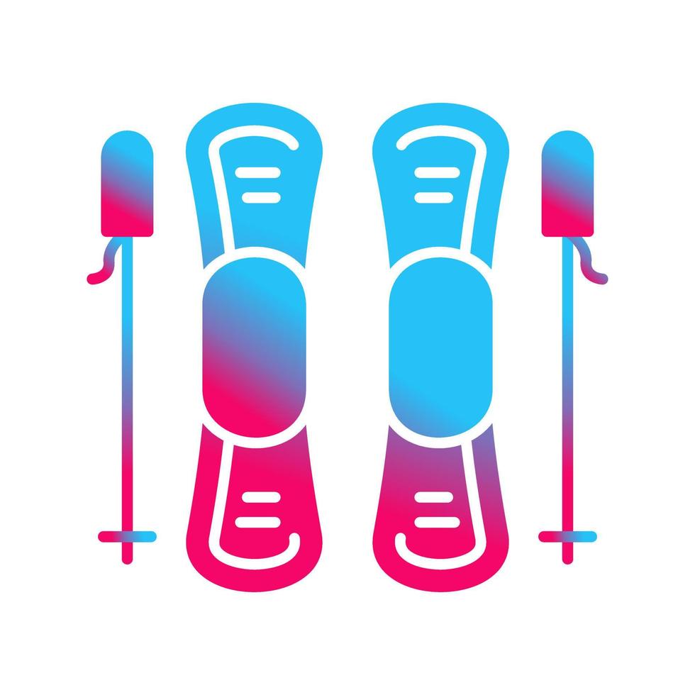 Ski Vector Icon