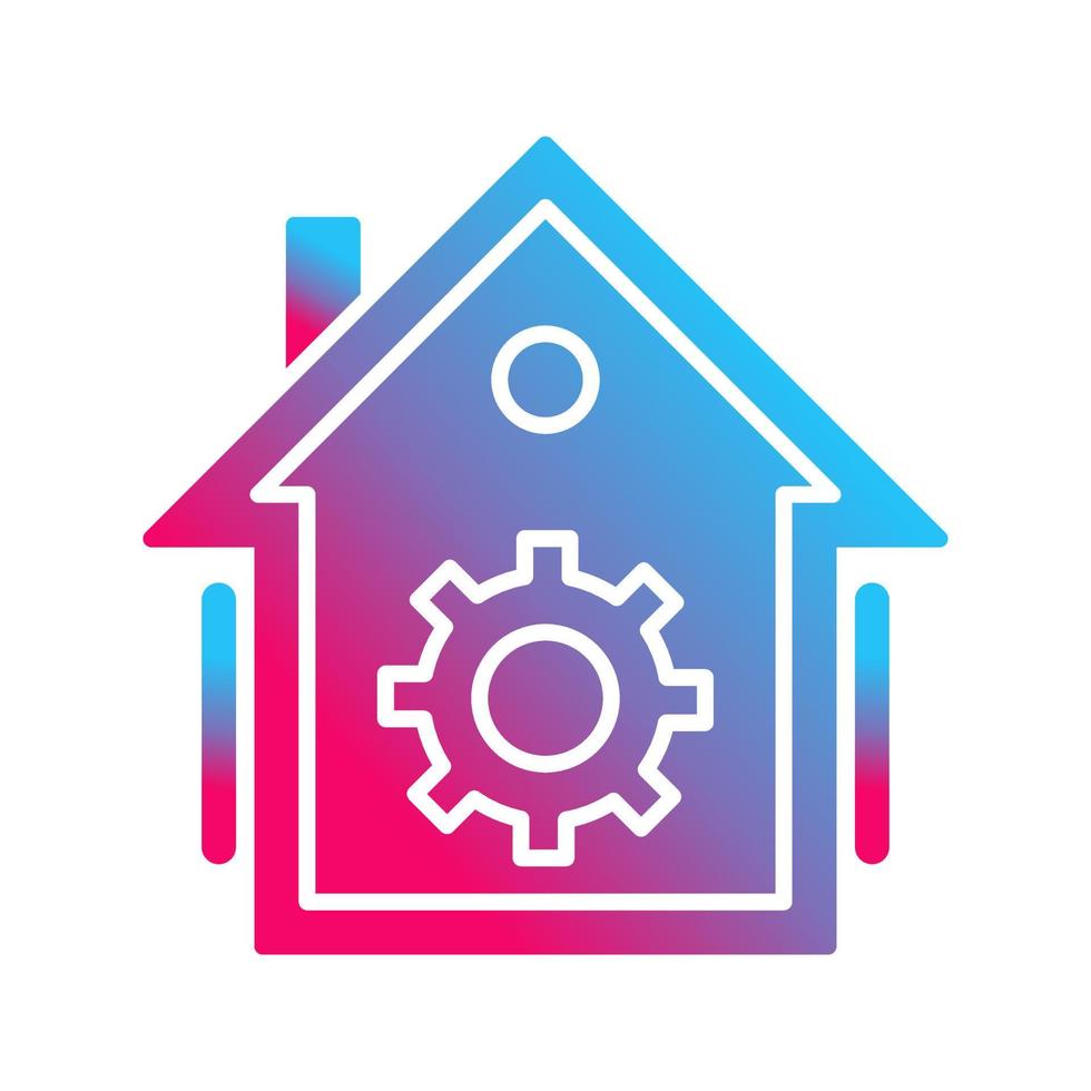 icono de vector de automatización del hogar