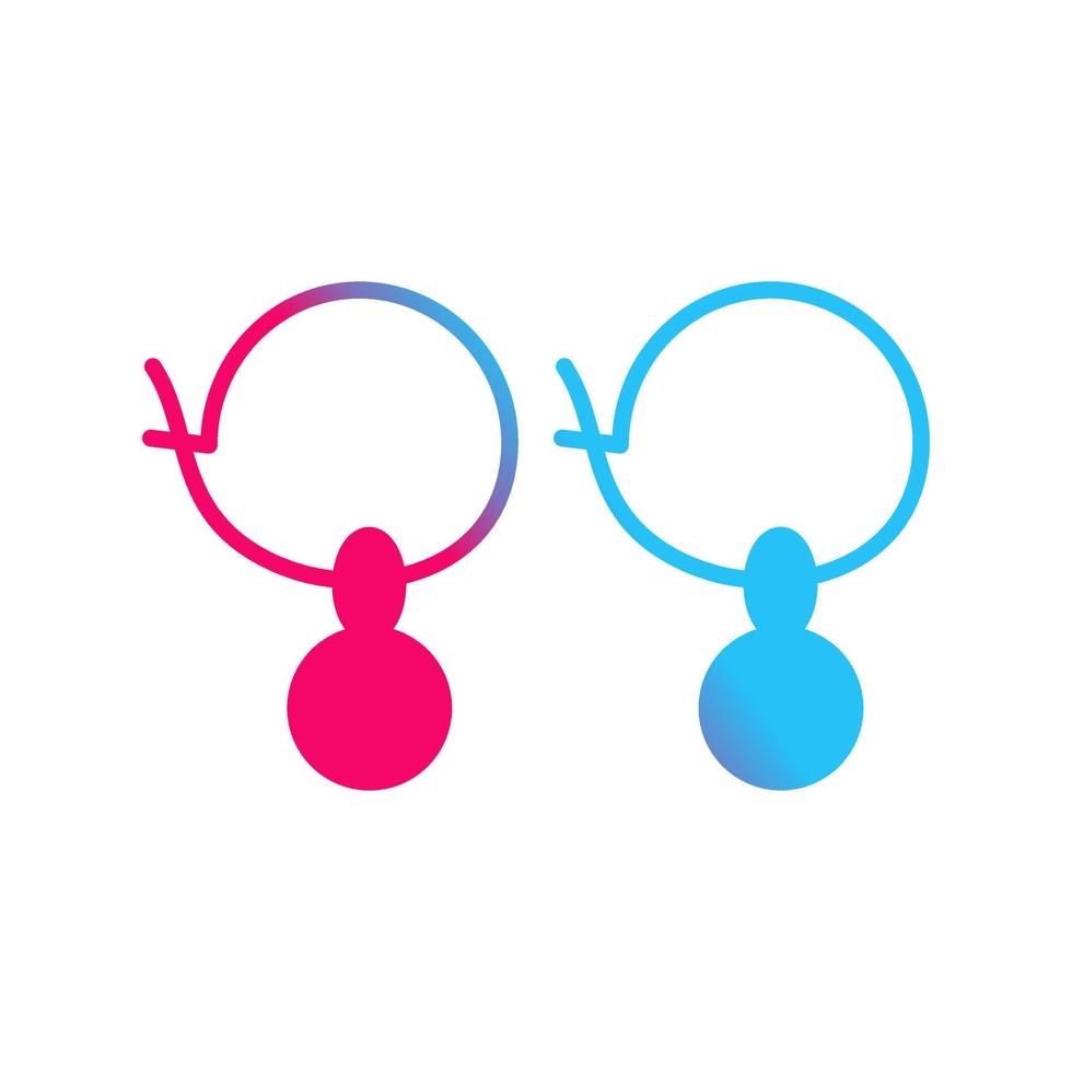 Earrings Vector Icon