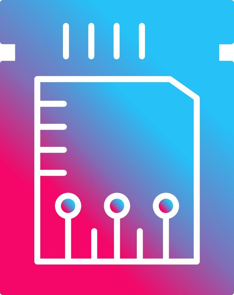 Unique Chip Vector Icon