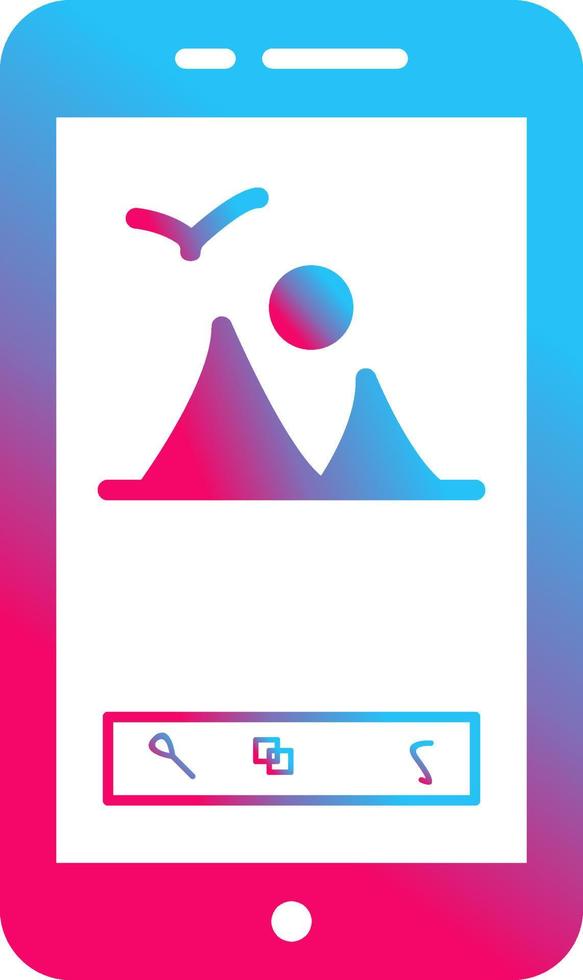 Unique Edit Picture Vector Icon