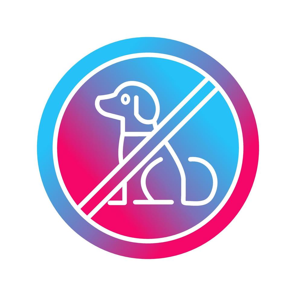 No Pets Vector Icon