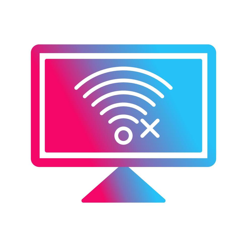 Disconnected Network Vector Icon