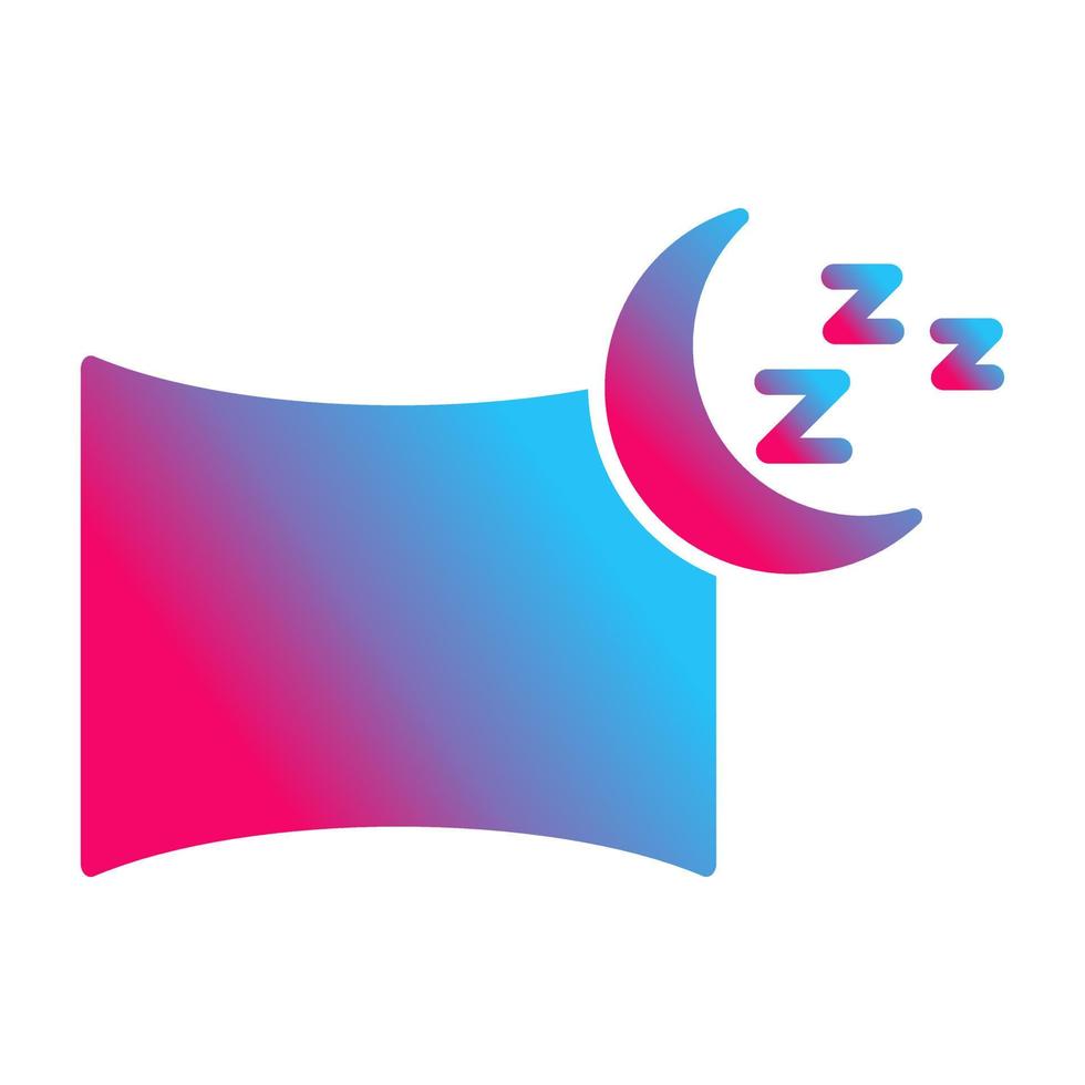 icono de vector de almohada