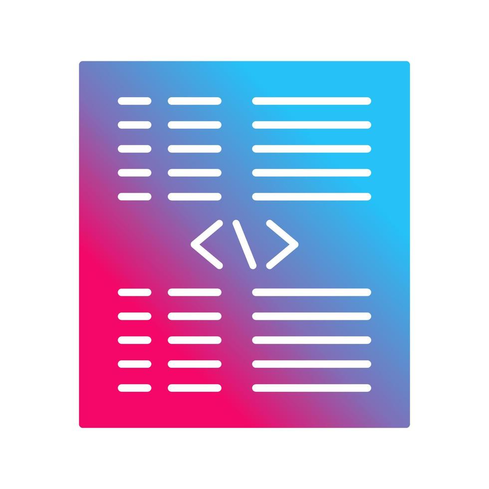 Piece of Code Vector Icon