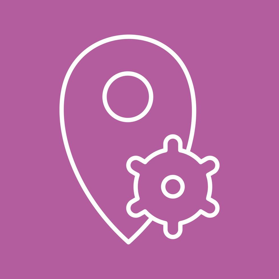 Location Settings Vector Icon