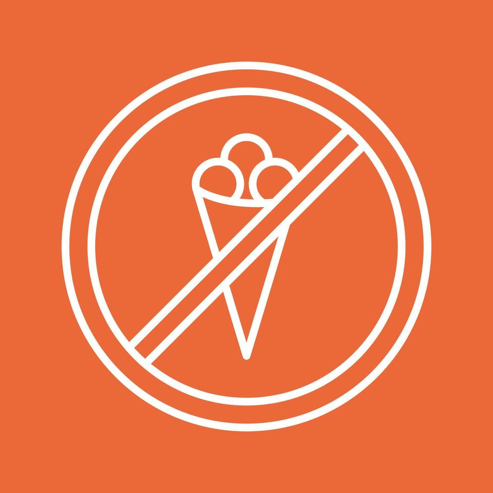 No Icecream Vector Icon