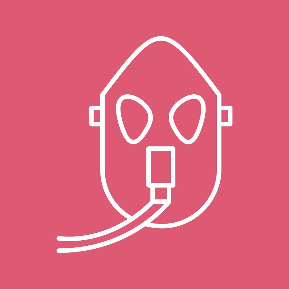 Unique Oxygen Mask Vector Icon
