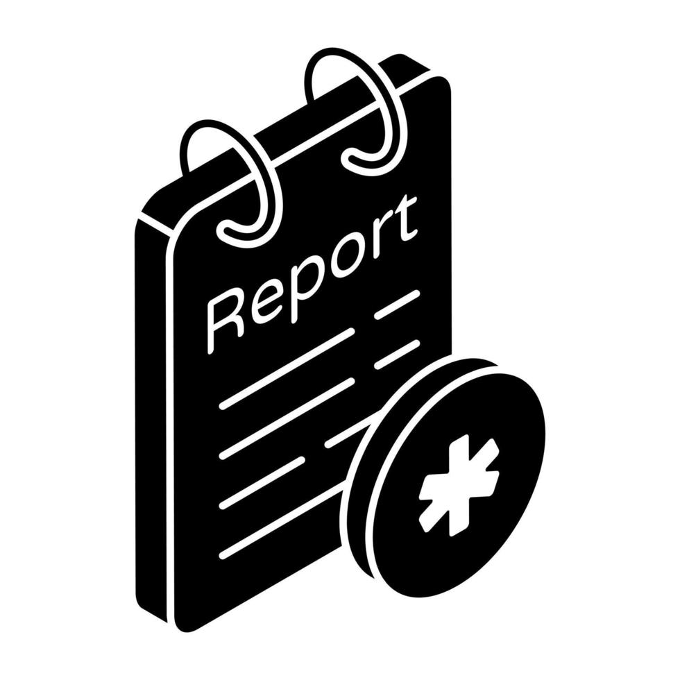 Trendy design icon of prescription vector