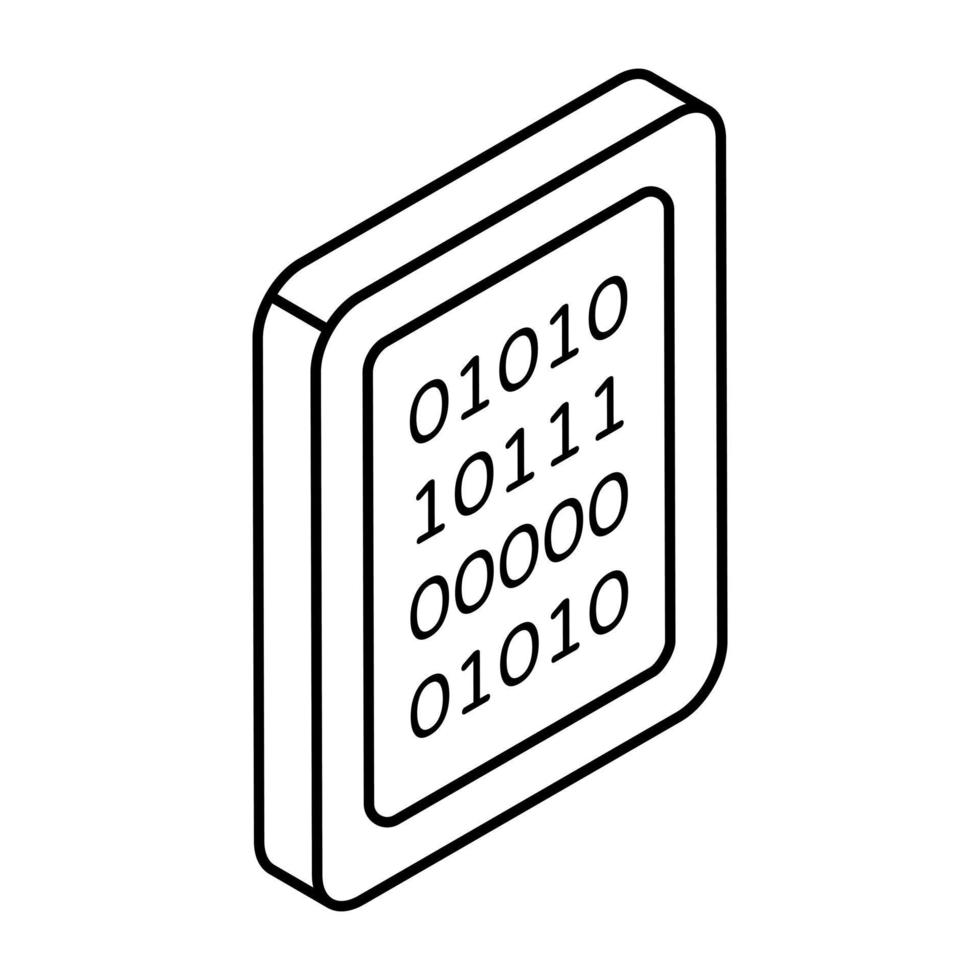 Vector design of binary data